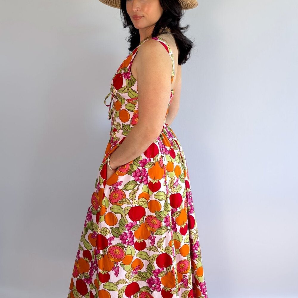 Midi Length Cotton Summer Dresses | Corset Dress - Picture 16 of 16